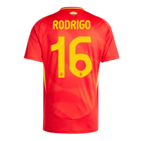 RODRIGO #16 Spain Home Jersey Euro 2024