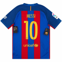 Messi #10 Barcelona Home Retro Jersey 2016/17
