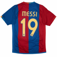 Messi #19 Barcelona Retro Home Jersey 2006/07