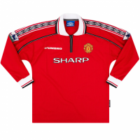 Manchester United Retro Jersey Home Long Sleeve 1998/00