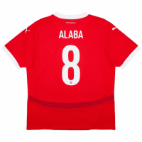 Alaba #8 Austria Home Jersey Euro 2024