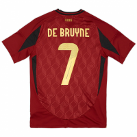 De Bruyne #7 Belgium Home Jersey EURO 2024