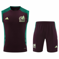 Mexico Pre-Match Sleeveless Kit (Top+Shorts) Copa America 2024