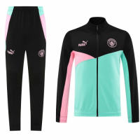 Manchester City Training Kit (Jacket+Pants) Black&Green 2024/25