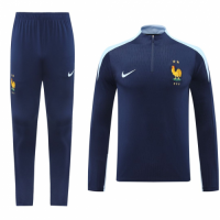 France Zipper Sweat Training Kit(Top+Pants) Navy 2024