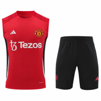 Manchester United Sleeveless Training Kit Red 2024/25