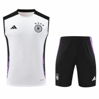 Germany Sleeveless Training Kit White Euro 2024
