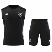 Germany Sleeveless Training Kit Black Euro 2024