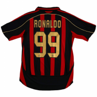 Ronaldo #99 Retro AC Milan Home Jersey 2006/07