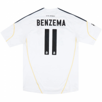 BENZEMA #11 Retro Real Madrid Home Jersey 2009/10