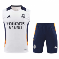 Real Madrid Pre-Match Vest Kit(Jersey+Shorts) 2024/25