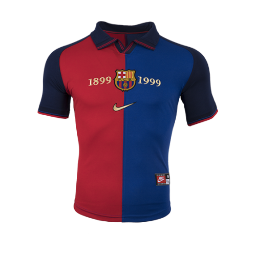 Barcelona Retro Jersey 100-Yeas Anniversary Home 1999/00