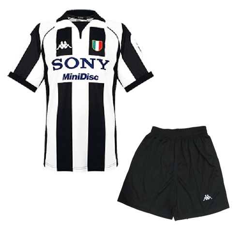 Juventus 1997/1998 Home Kit Retrò Short-Sleeve – Old School Jersey