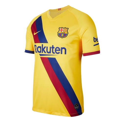 19/20 Barcelona Away Yellow Soccer Jerseys Kit(Shirt+Short)