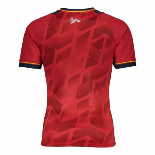 20-21 Spain Home Red Rugby Jersey Shirt