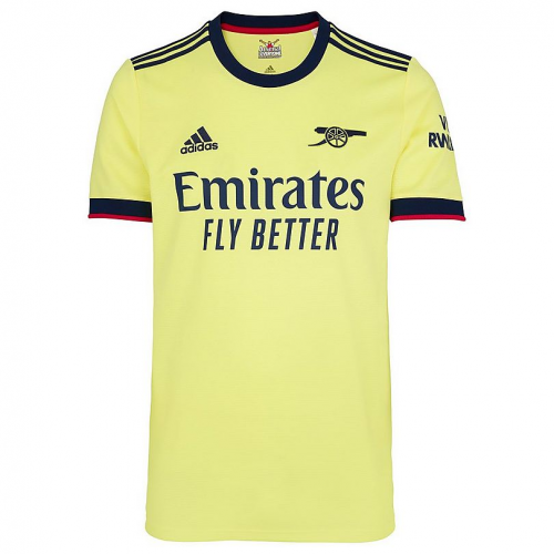 Adidas 2021-22 Arsenal Authentic Away Jersey - Pearl Citrine in 2023