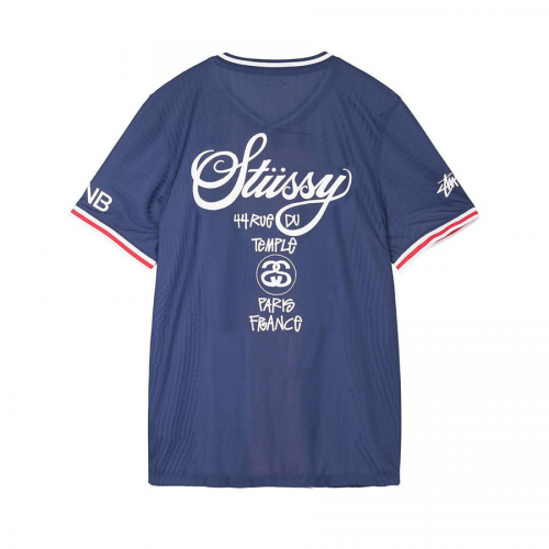 Stussy Soccer Jersey in Blue for Men