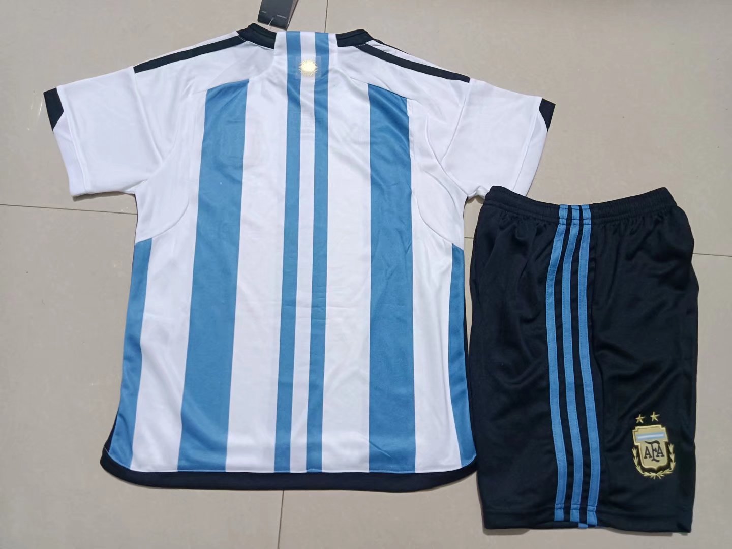 Casmy Kids Youth Argentina Me-Ssii Jersey+Soccer Shorts World Cup