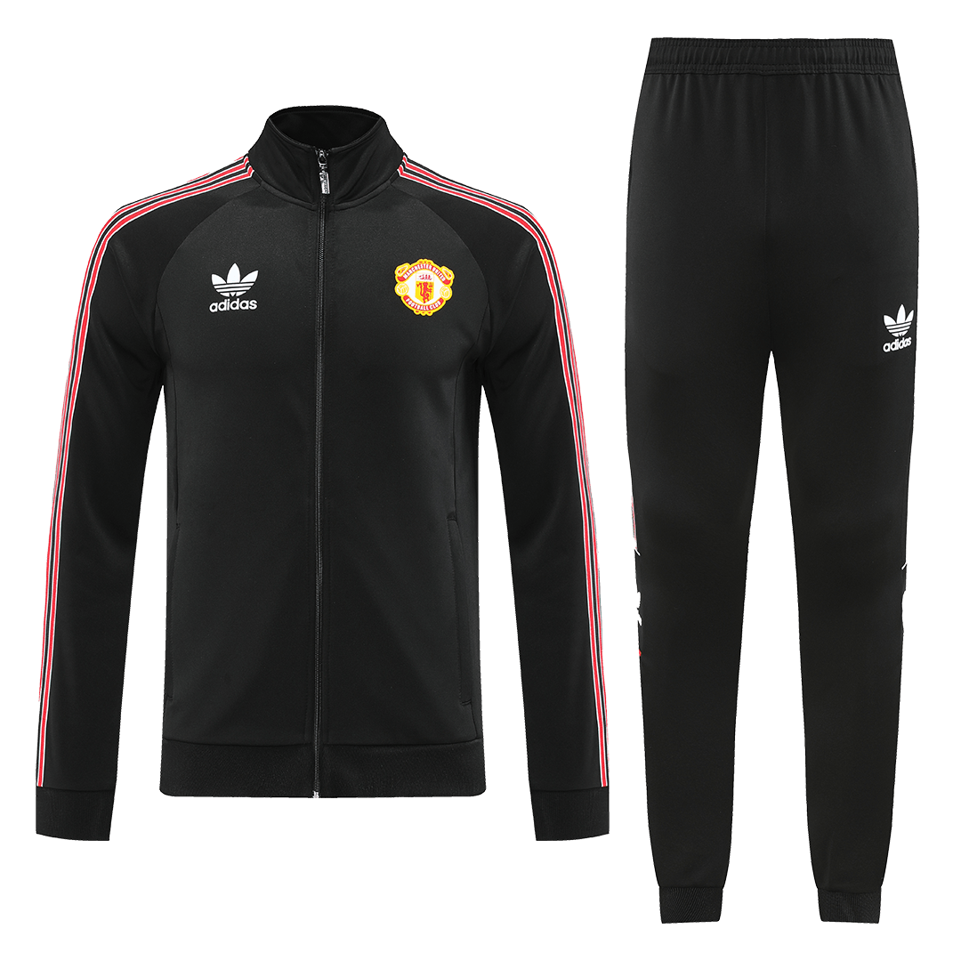 Manchester United Training Kit (Jacket+Pants) Black Replica 2022/23