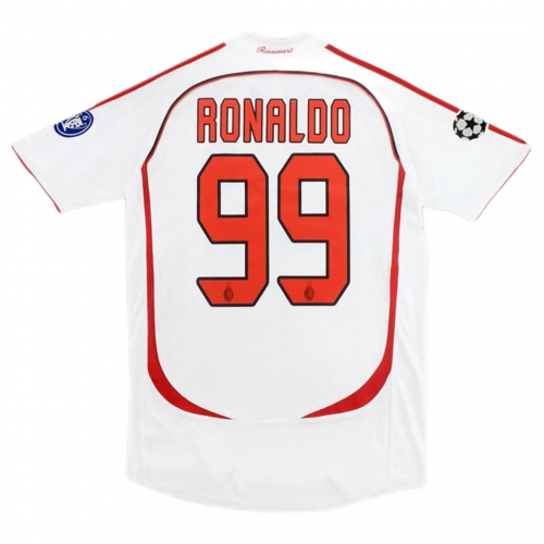 AC Milan Ronaldo #99 UCL Final Retro Jersey Away 2006/07