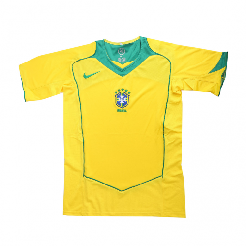 Brazil Ronaldo #9 Retro Jersey Home 2004