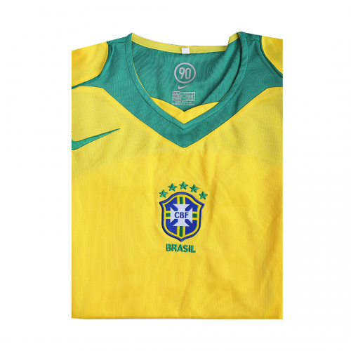 Brazil Ronaldo #9 Retro Jersey Home 2004