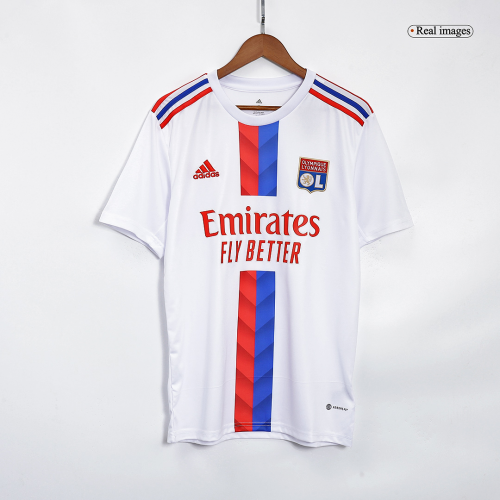 Replica Adidas Olympique Lyonnais Home Soccer Jersey 2021/22