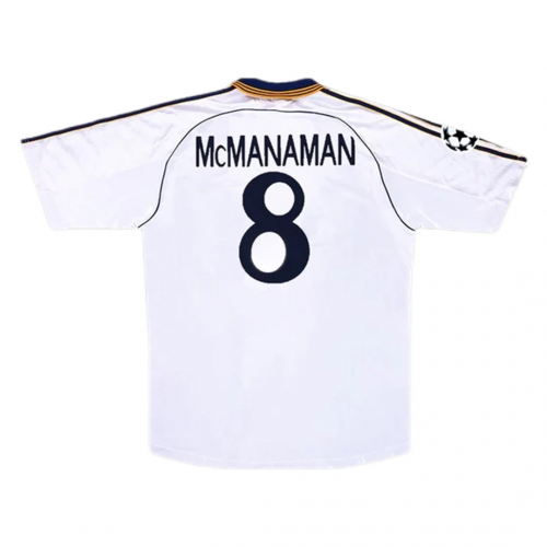 McMANAMAN #8 Retro Real Madrid Home Jersey 1998/00