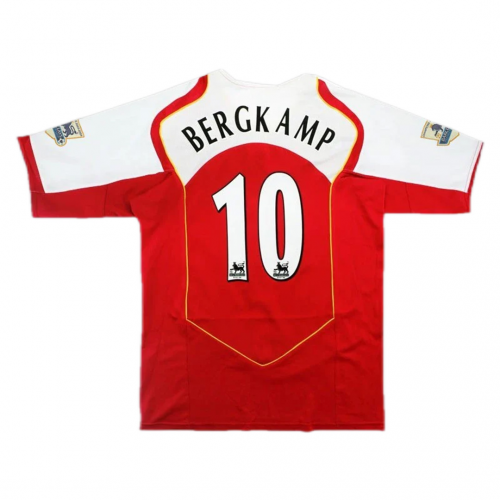 Bergkamp #10 Retro Arsenal Home Jersey 2004/05