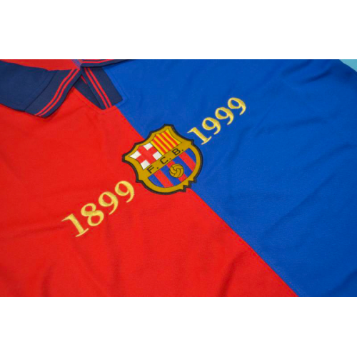 Retro Barcelona Home Long Sleeve Jersey 1999/00