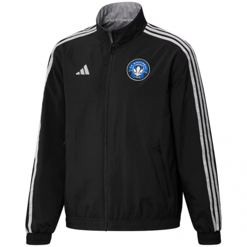 CF Montreal On-Field Anthem Full-Zip Reversible Team Jacket Black/Gray 2023