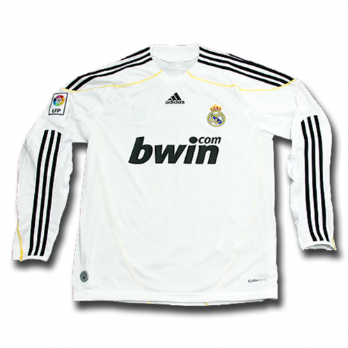 Real Madrid 2009-2010 Home Long-Sleeve Shirt [Free Shipping]