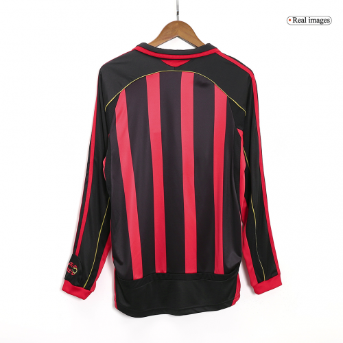 AC Milan Retro Jersey Home Long Sleeve 2006/07