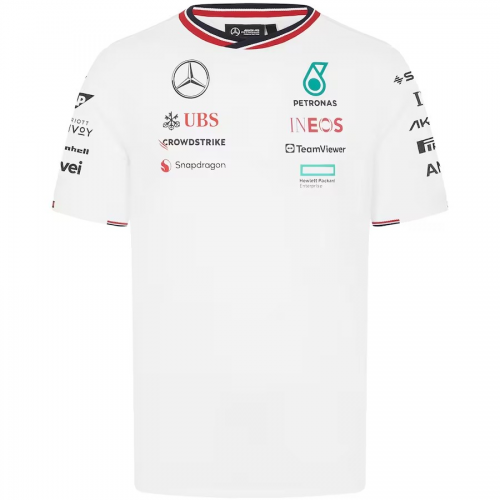 Mercedes AMG Petronas F1 Team Driver T-Shirt - White 2024