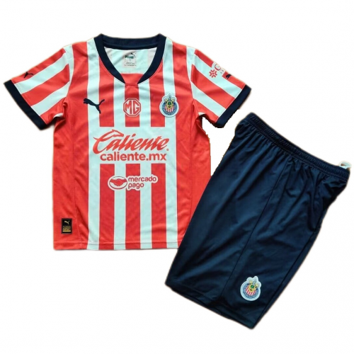 Kids Chivas Home Jersey Kit 2024/25