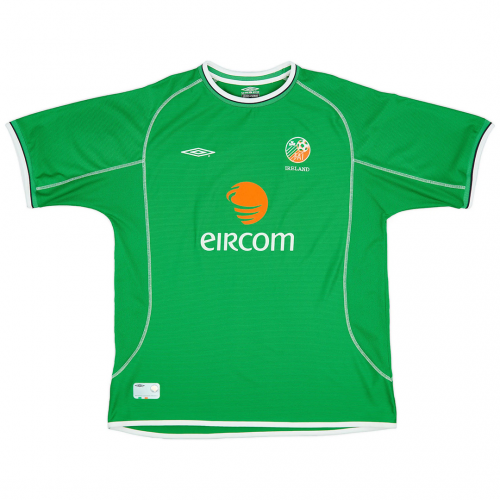 Keane #6 Retro Ireland Home Jersey 2002