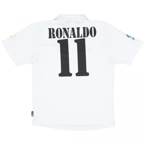 RONALDO #11 Real Madrid Retro Jersey Centenary Home 2002/03