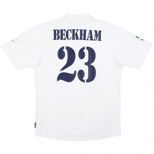 BECKHAM #23 Real Madrid Retro Jersey Centenary Home 2002/03