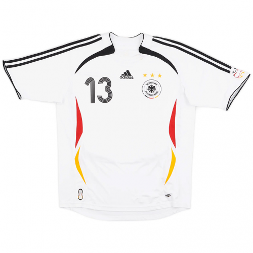 BALLACK #13 Germany Retro Jerseys Home World Cup 2006