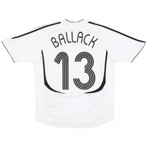 BALLACK #13 Germany Retro Jerseys Home World Cup 2006