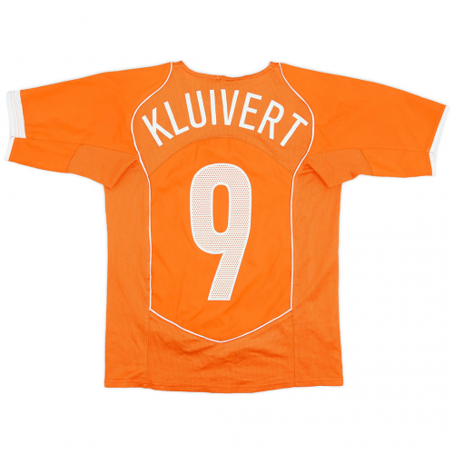 KLUIVERT #9 Netherlands Retro Jersey Home EURO 2004