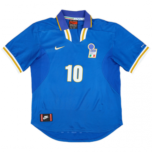 Albertini #10 Italy Retro Jersey Home Euro Cup 1996