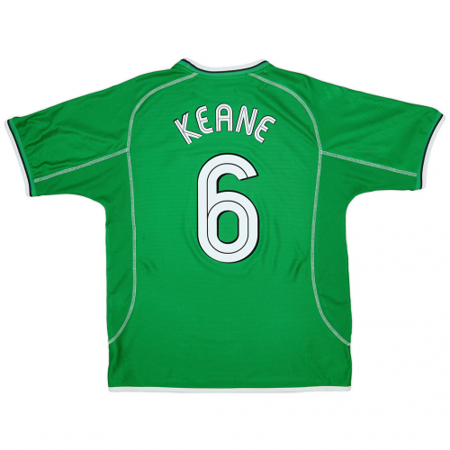 Keane #6 Retro Ireland Home Jersey 2002