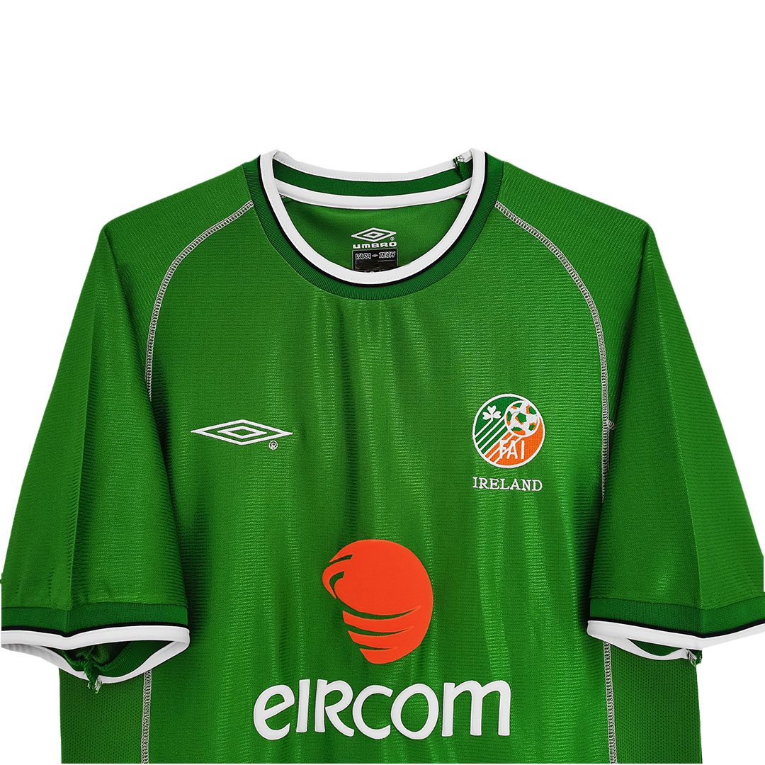 Keane #6 Retro Ireland Home Jersey 2002