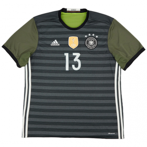 MÜLLER #13 Retro Germany Away Jersey 2016