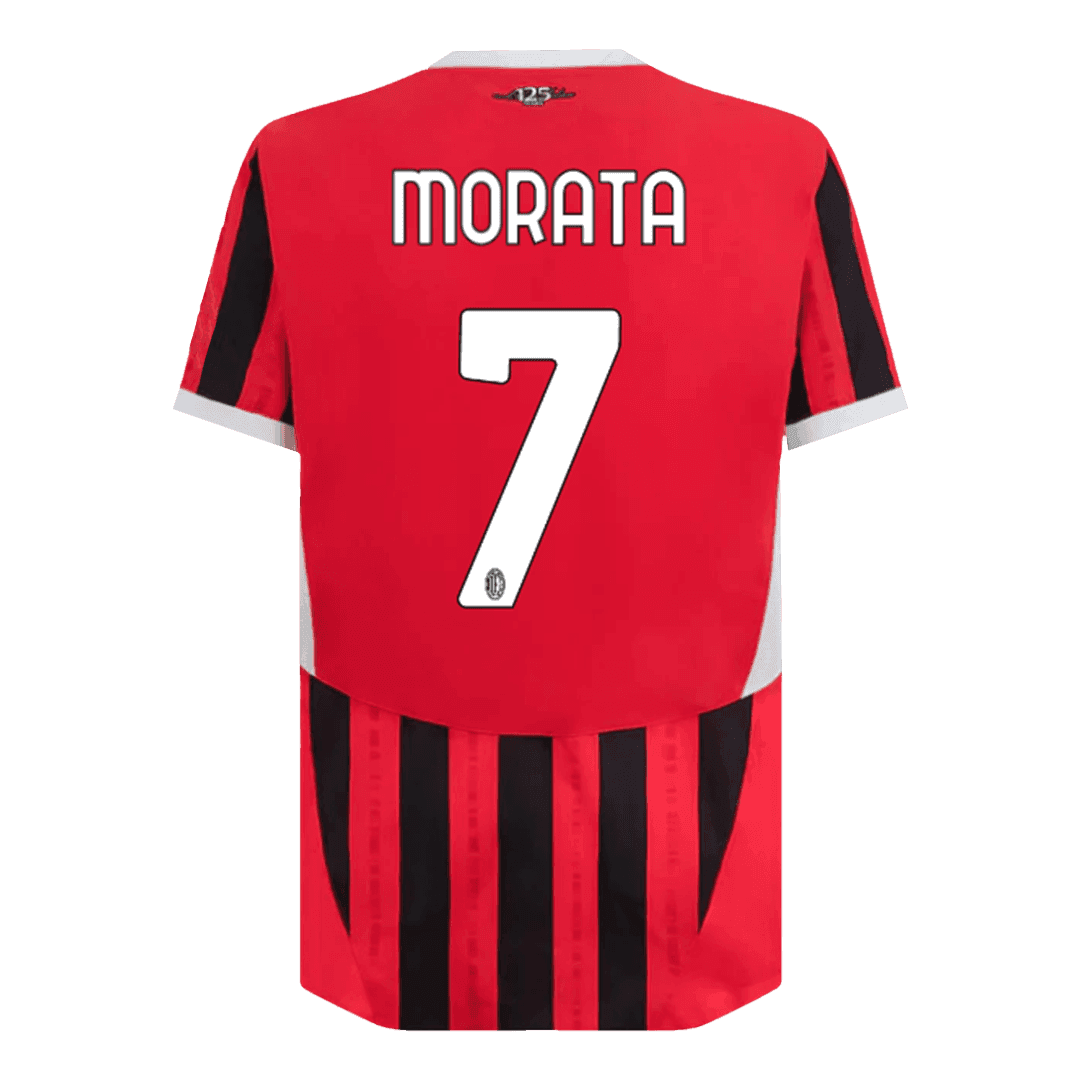 MORATA #7 AC Milan Home Jersey Player Version 2024/25