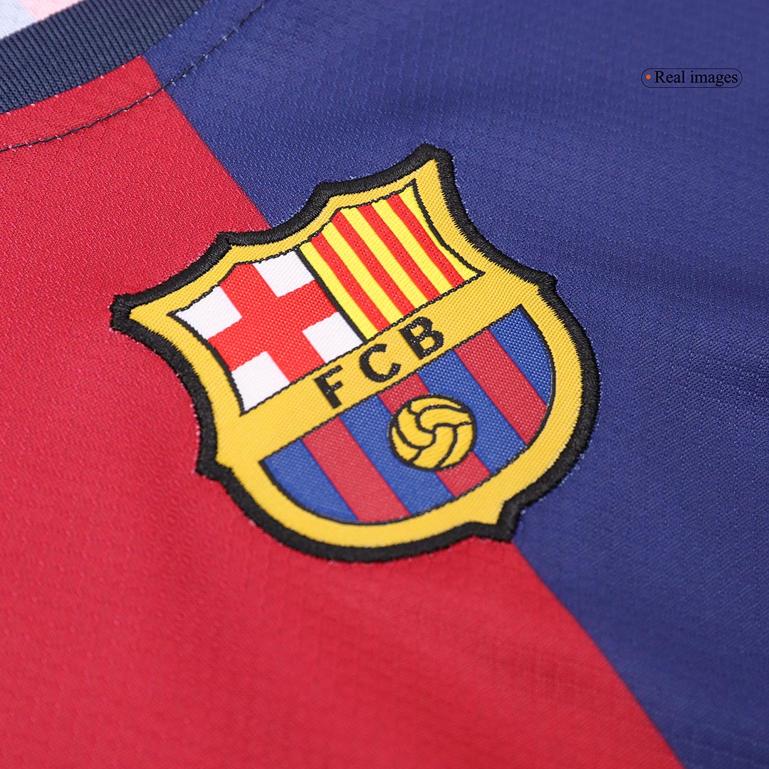 Kids Barcelona Home Full Kit(Jersey+Shorts+Socks) 2024/25