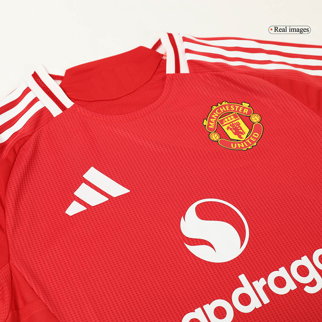 Manchester United Home Match Jersey+Shorts+Socks Full Kit Player Version 2024/25