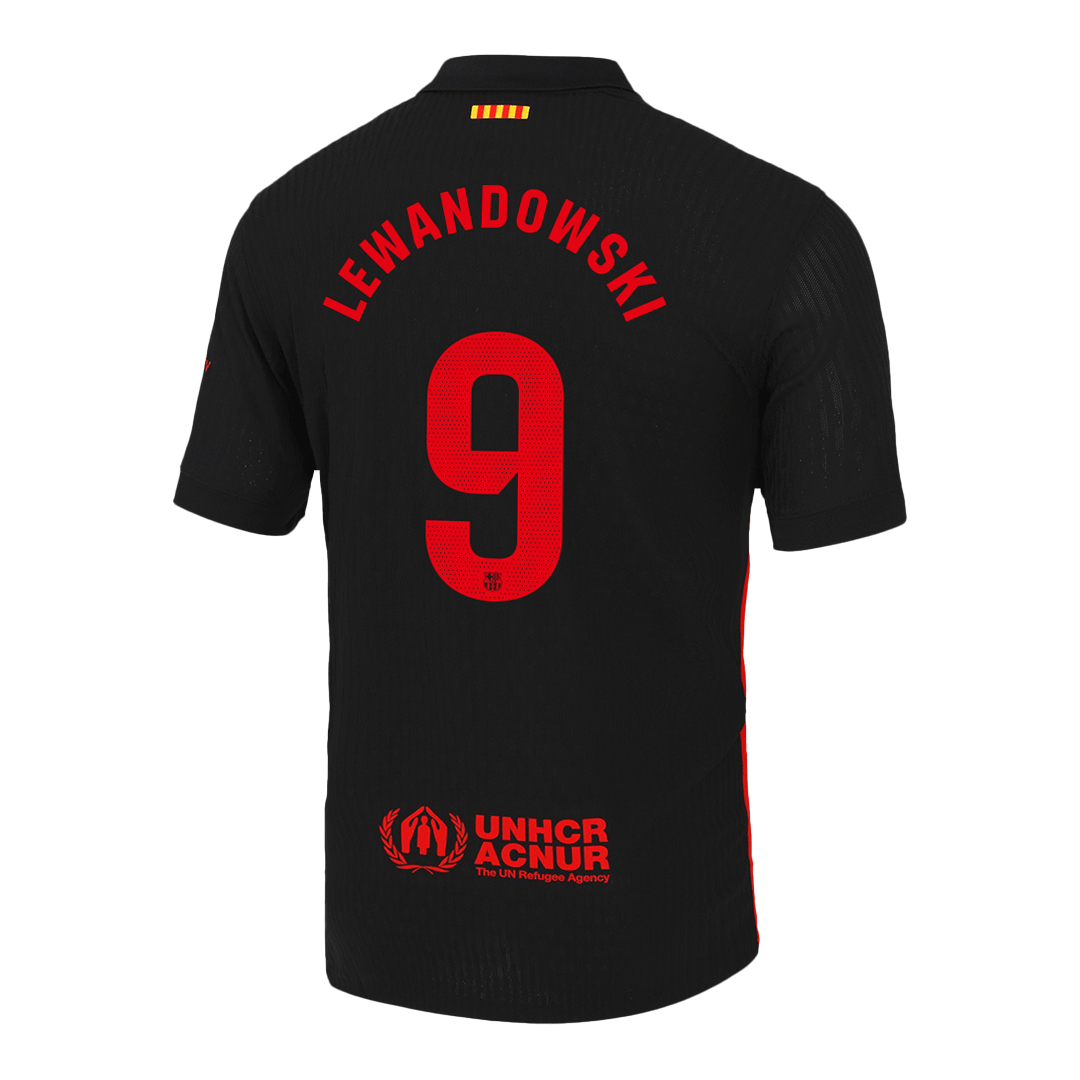 LEWANDOWSKI #9 Barcelona Away Match Jersey 2024/25