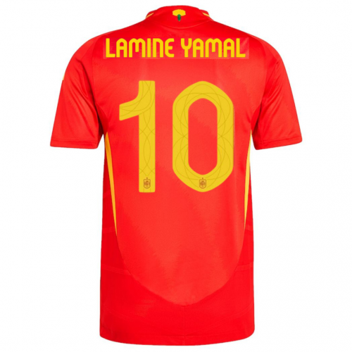 LAMINE YAMAL #10 Spain Home Jersey Player Version Euro 2024